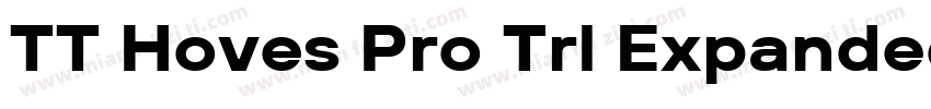 TT Hoves Pro Trl Expanded Bold字体转换
